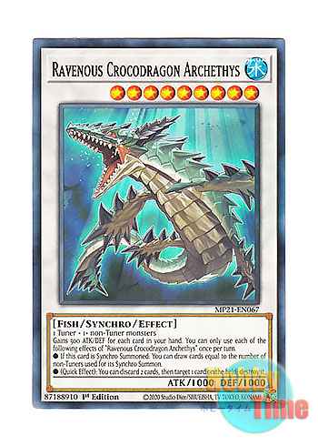 画像1: 英語版 MP21-EN067 Ravenous Crocodragon Archethys 飢鰐竜アーケティス (ノーマル) 1st Edition