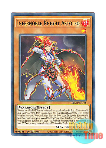画像1: 英語版 MP21-EN108 Infernoble Knight Astolfo 焔聖騎士－アストルフォ (ノーマル) 1st Edition
