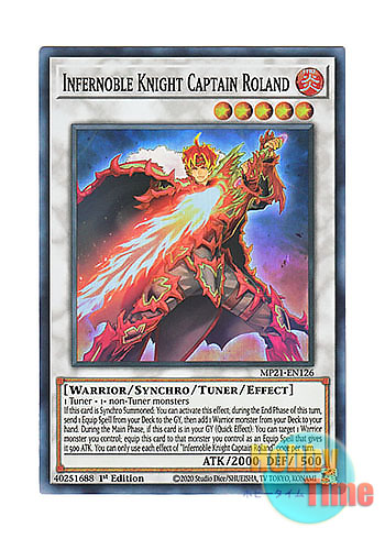 画像1: 英語版 MP21-EN126 Infernoble Knight Captain Roland 焔聖騎士導－ローラン (スーパーレア) 1st Edition