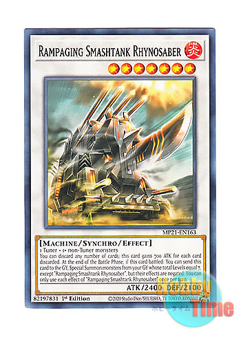 画像1: 英語版 MP21-EN163 Rampaging Smashtank Rhynosaber 驀進装甲ライノセイバー (ノーマル) 1st Edition