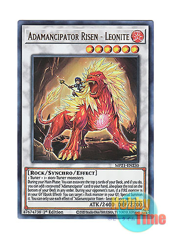 画像1: 英語版 MP21-EN230 Adamancipator Risen - Leonite 魔救の奇跡－レオナイト (ウルトラレア) 1st Edition