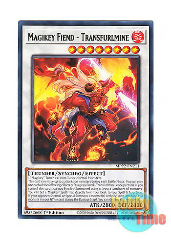 画像1: 英語版 MP22-EN211 Magikey Fiend - Transfurlmine 魔鍵変鬼－トランスフルミネ (レア) 1st Edition