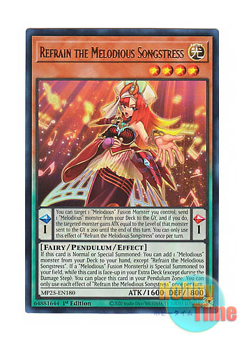画像1: 英語版 MP25-EN180 Refrain the Melodious Songstress 幻奏の歌姫ルフラン (ウルトラレア) 1st Edition