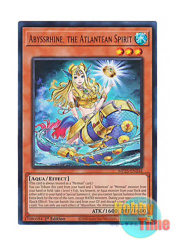 画像1: 英語版 MP25-EN244 Abyssrhine, the Atlantean Spirit 海皇精 アビスライン (ウルトラレア) 1st Edition