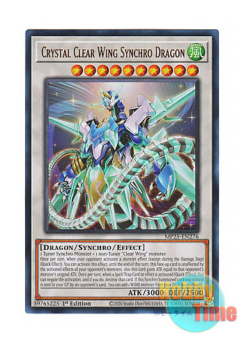 画像1: 英語版 MP25-EN276 Crystal Clear Wing Synchro Dragon クリスタルクリアウィング・シンクロ・ドラゴン (ウルトラレア) 1st Edition