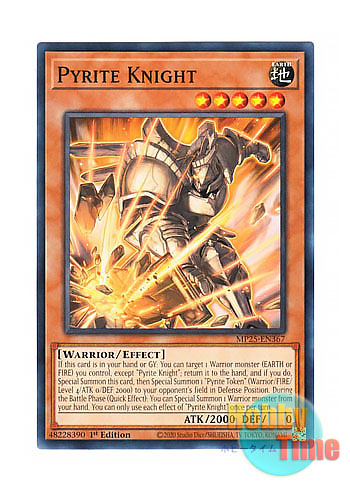 画像1: 英語版 MP25-EN367 Pyrite Knight 黄鉄の愚騎士 (ノーマル) 1st Edition